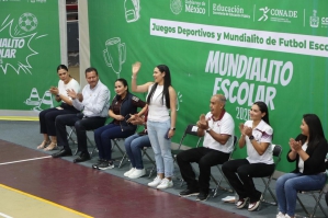 Foto de la Nota de Prensa Indira Vizcaíno inauguró etapa estatal de Juegos Deportivos de Educación Básica nivel Secundaria