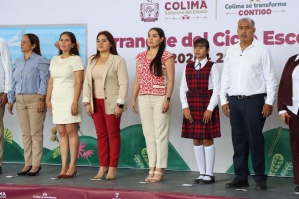 Foto de la Nota de Prensa ndira Vizcaíno inaugura ciclo escolar y da la bienvenida a más de 116 mil estudiantes y más de 11 mil docentes de educación básica